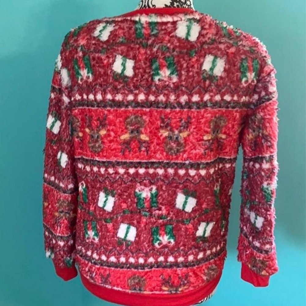 Holiday Christmas Soft Fuzzy Ugly Sweater - Picture 5 of 6